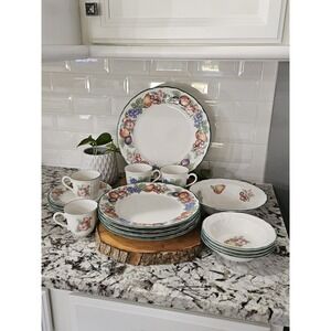 Epoch Market Day (by Noritake)  China Set Fruit Border 18 Pieces